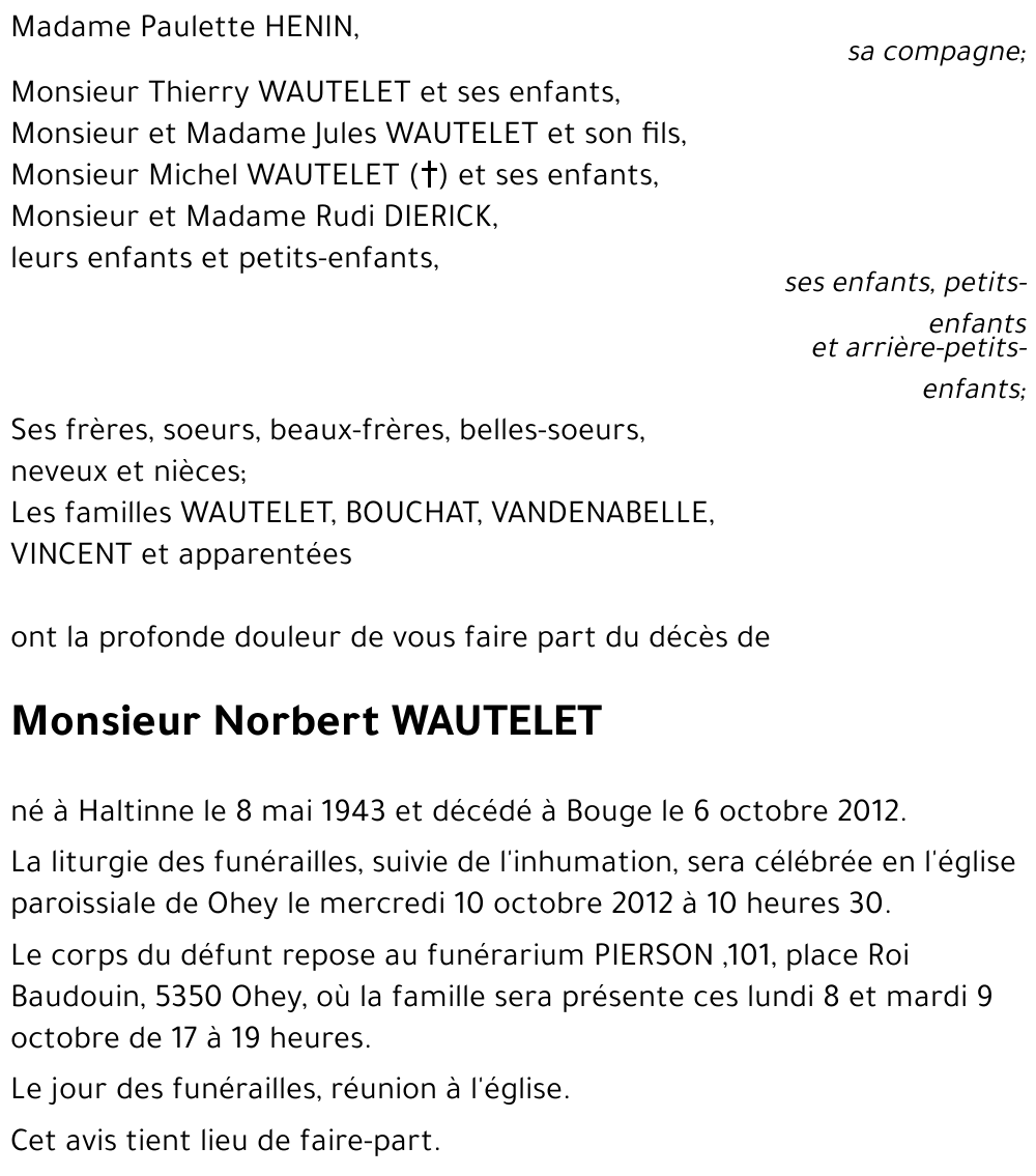 Norbert WAUTELET