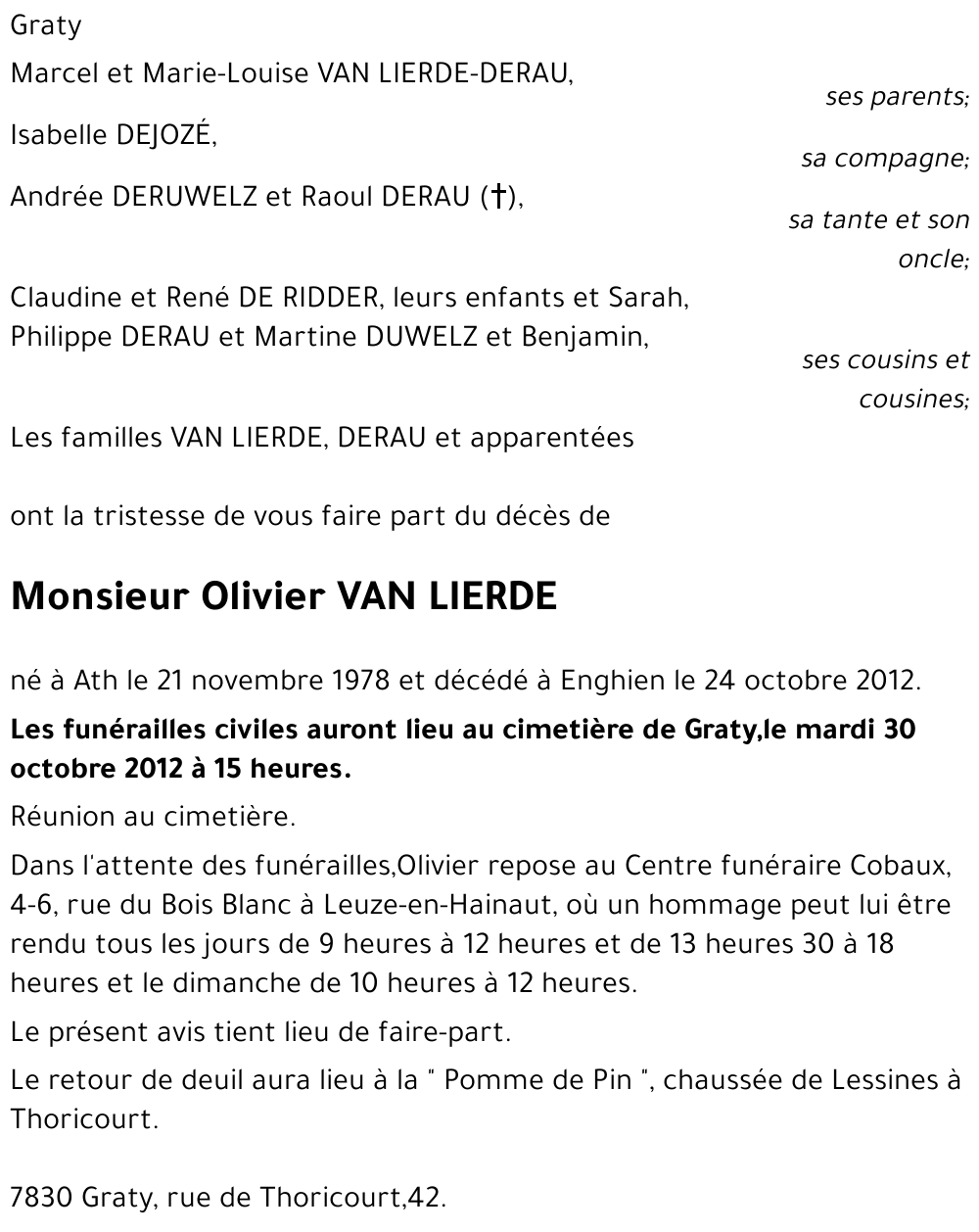 Olivier Van Lierde