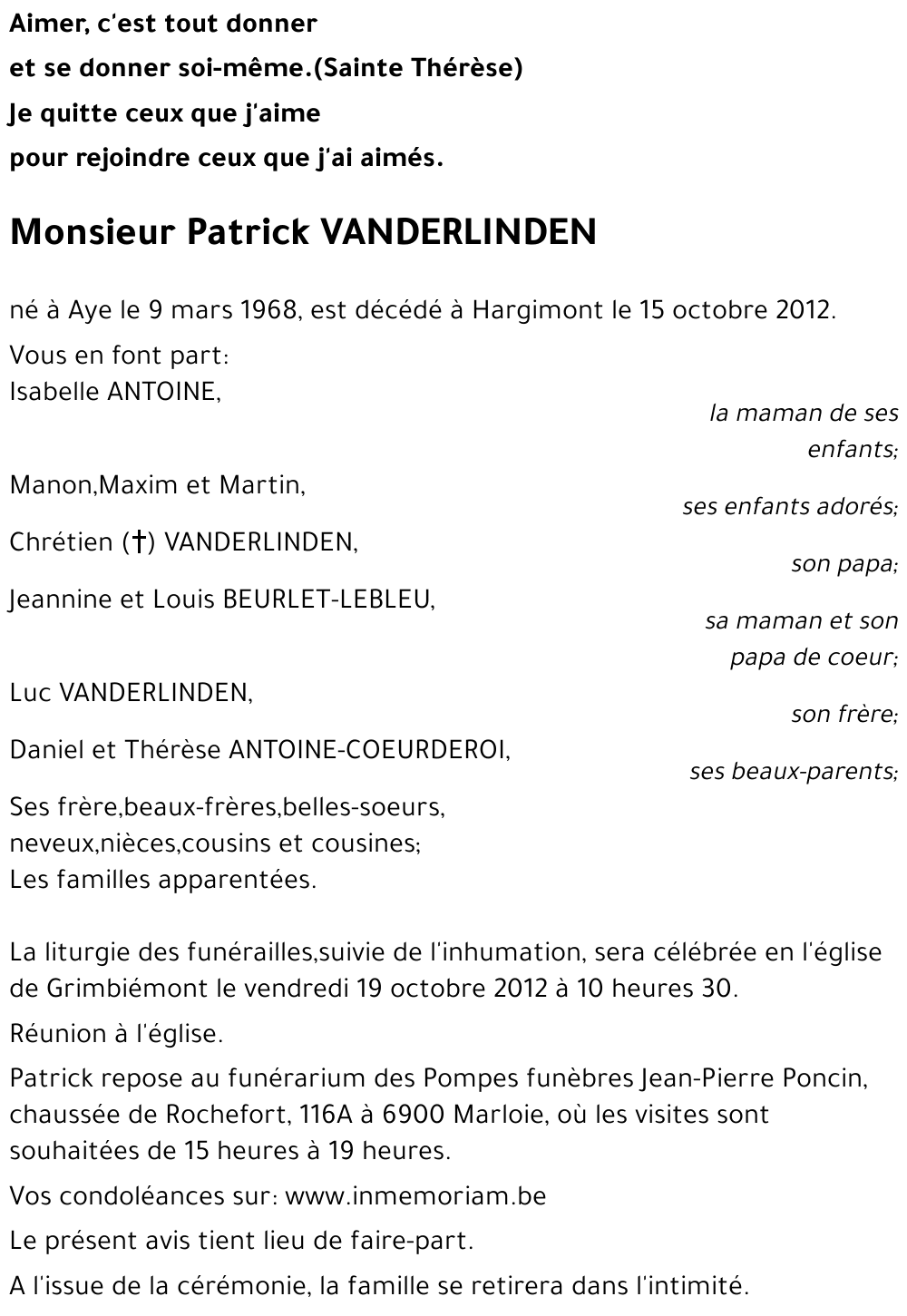 Patrick VANDERLINDEN