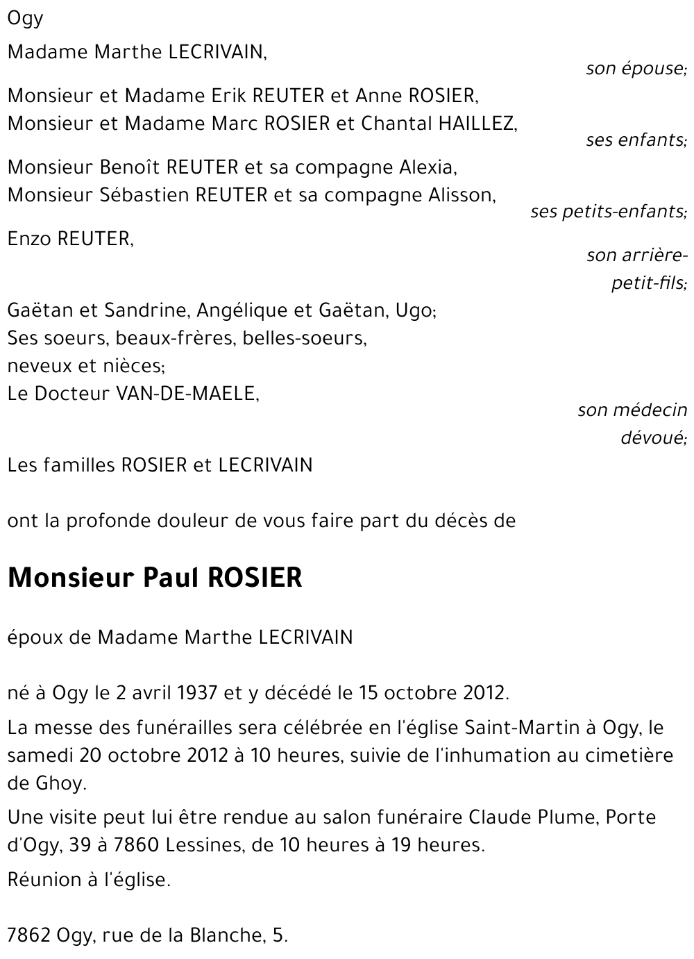 Paul ROSIER