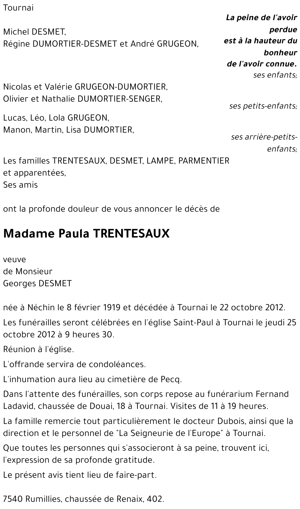 Paula TRENTESAUX