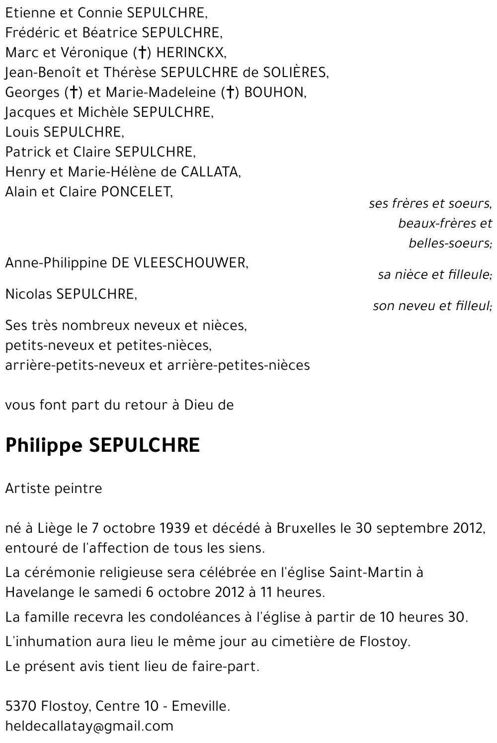 Philippe SEPULCHRE