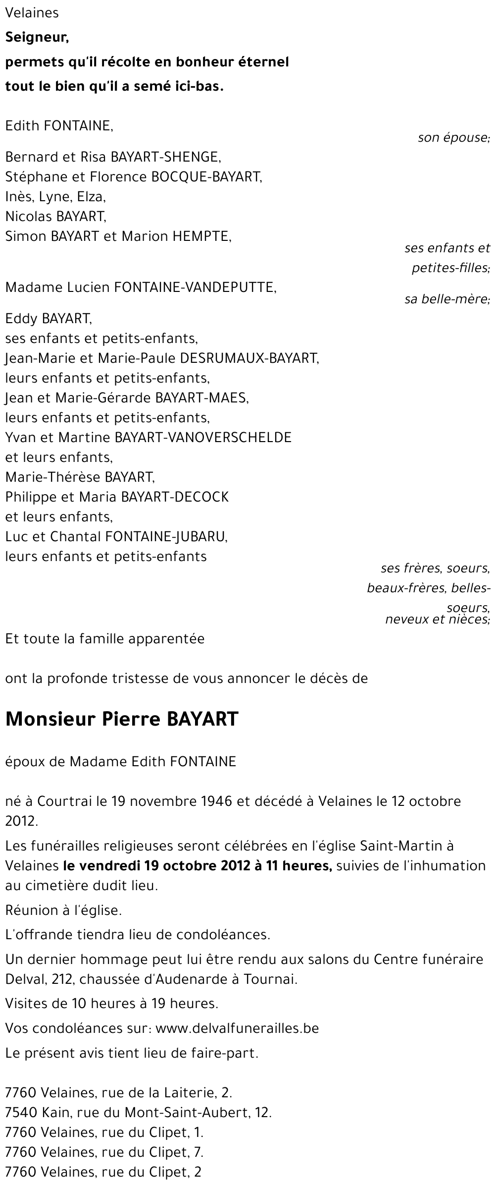 Pierre BAYART