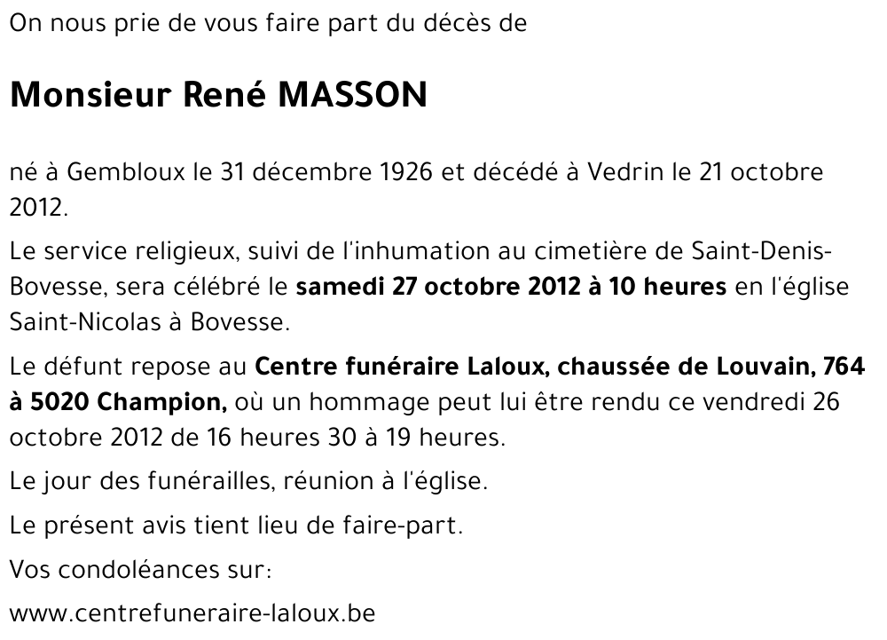 René MASSON