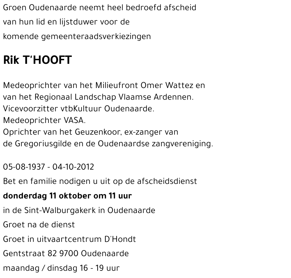 Rik T'HOOFT