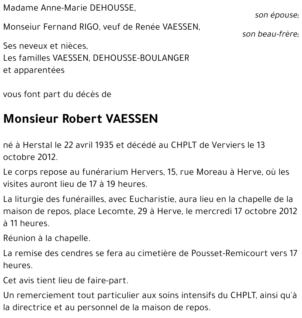 Robert VAESSEN