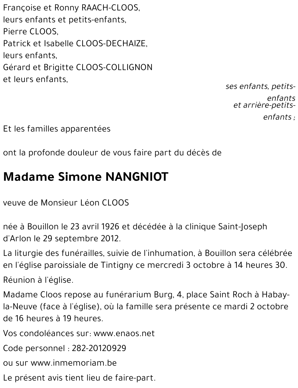 Simone NANGNIOT