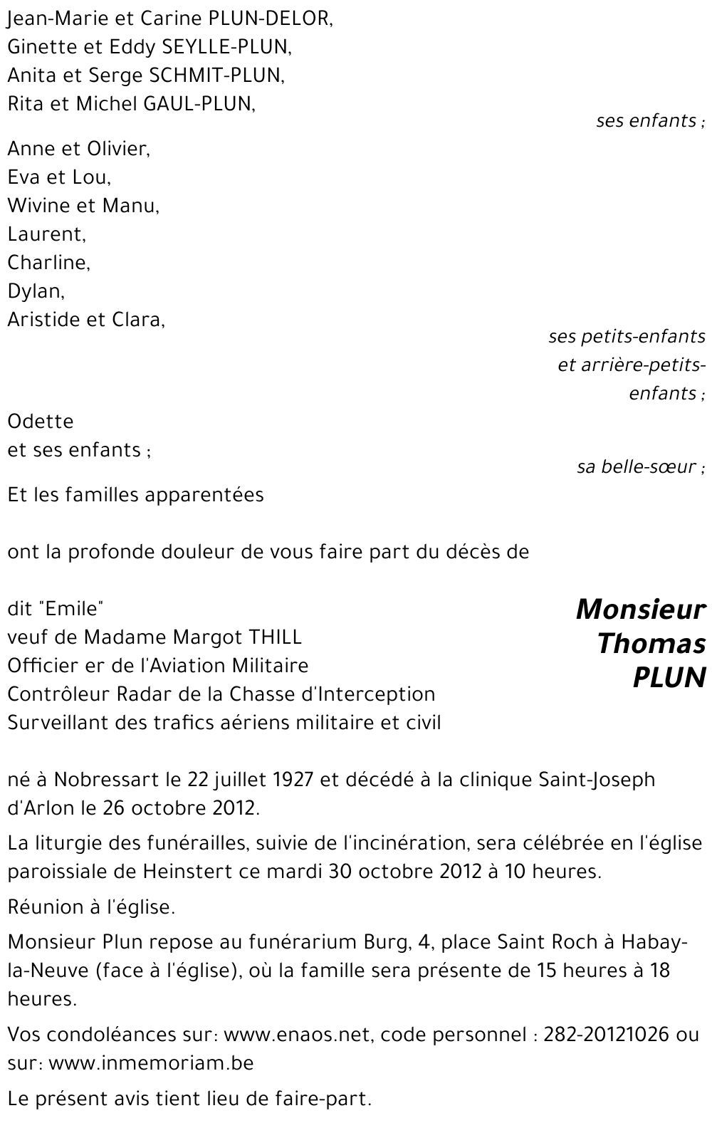 Thomas PLUN