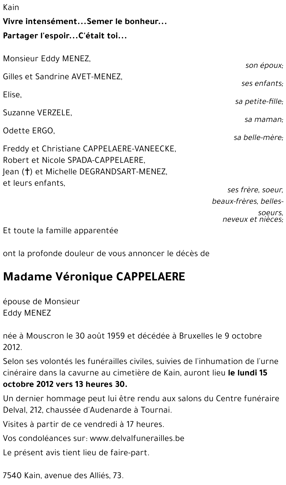 Véronique CAPPELAERE