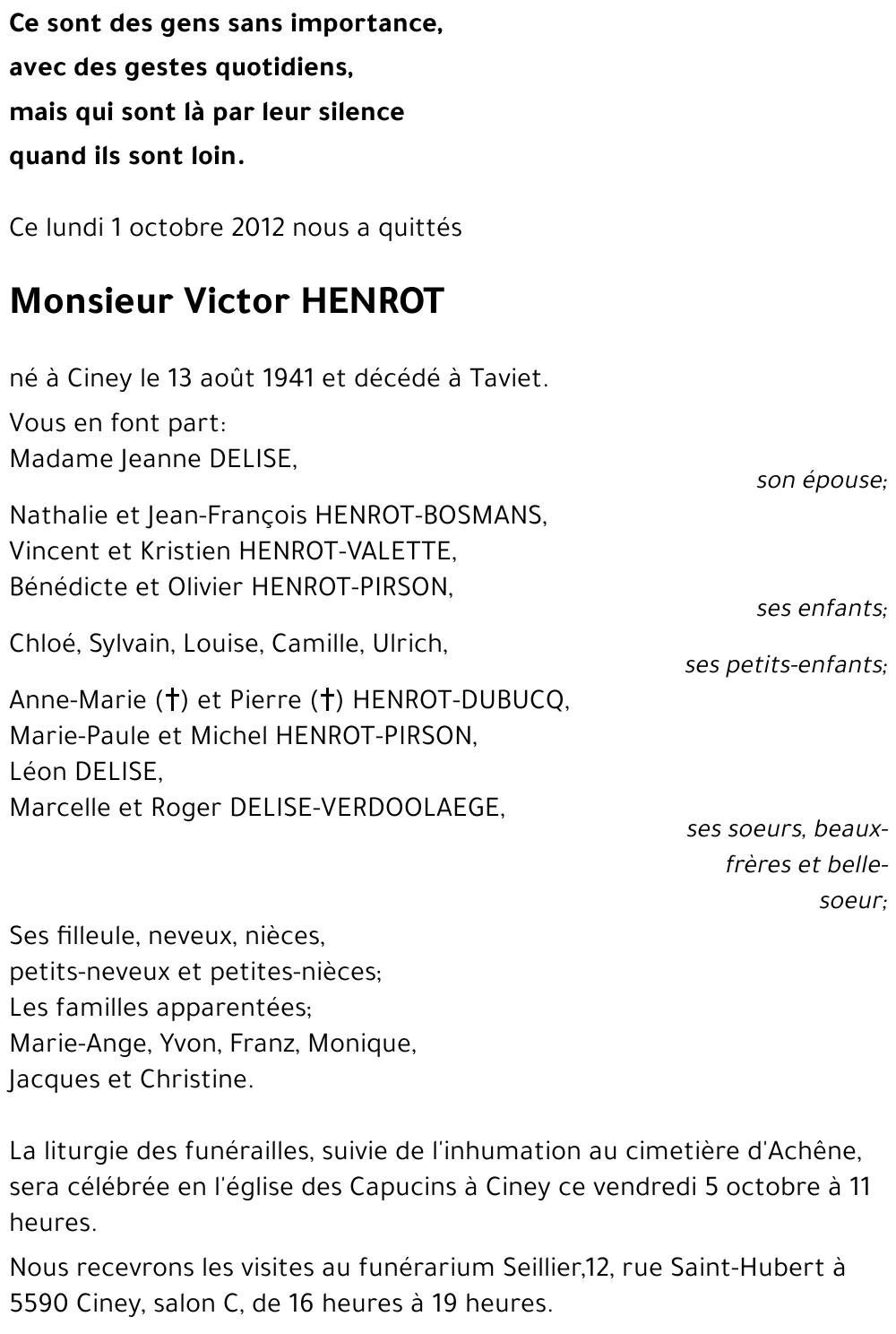 Victor HENROT