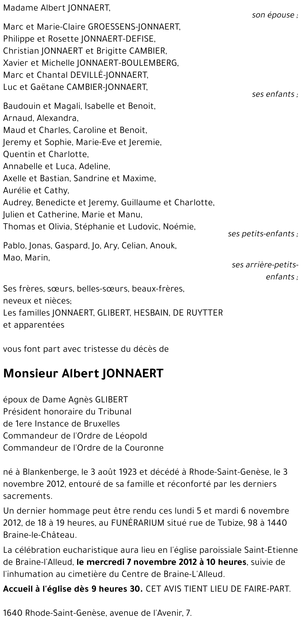 Albert JONNAERT