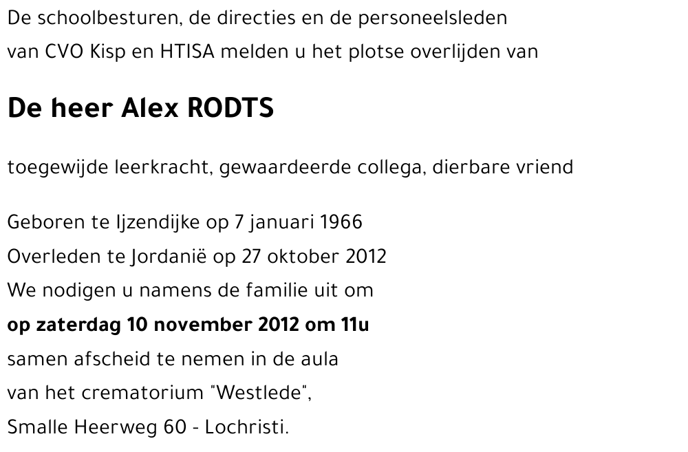 Alex RODTS