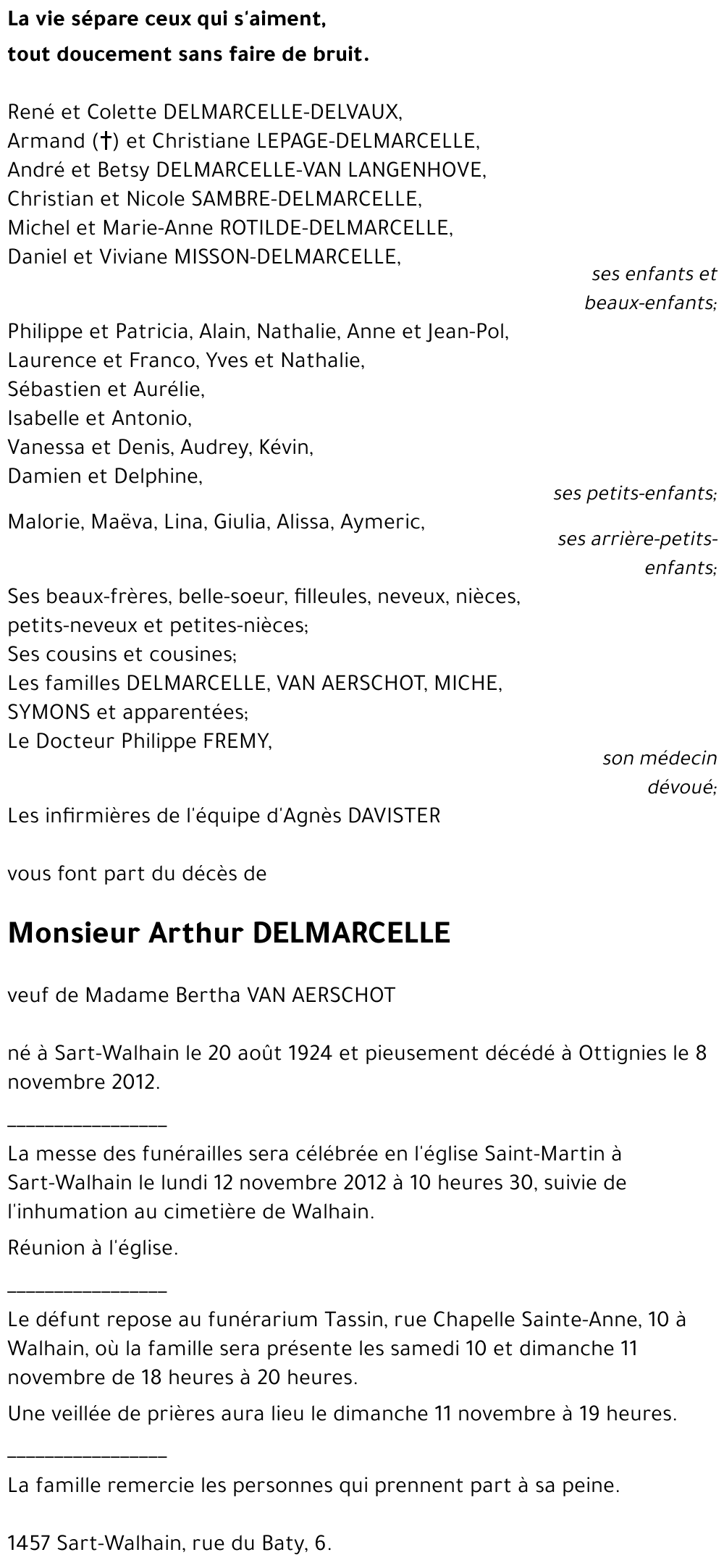 Arthur DELMARCELLE