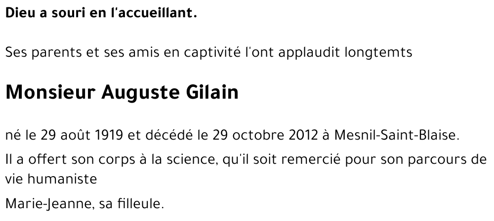 Auguste Gilain