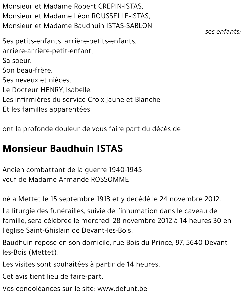 Baudhuin ISTAS