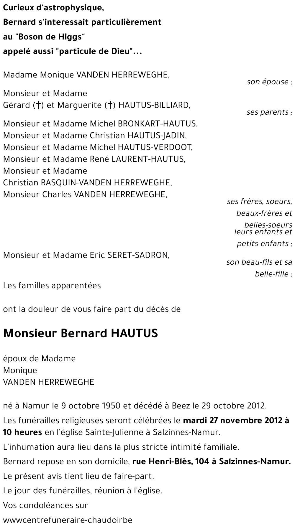 Bernard HAUTUS