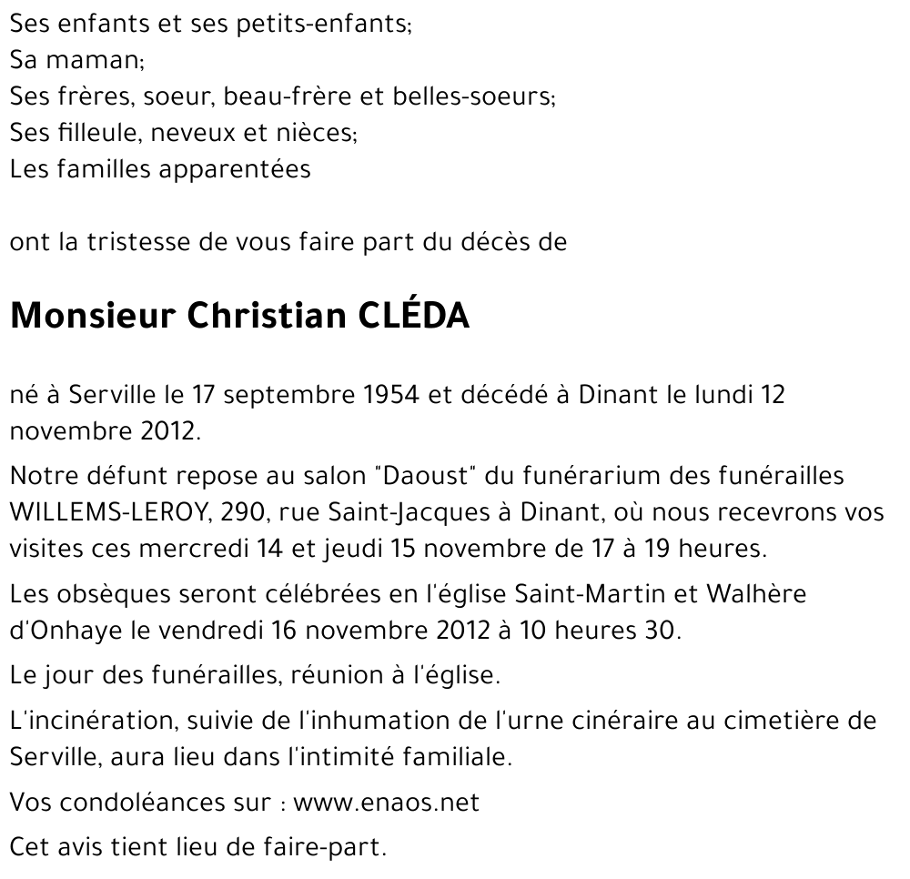 Christian CLÉDA