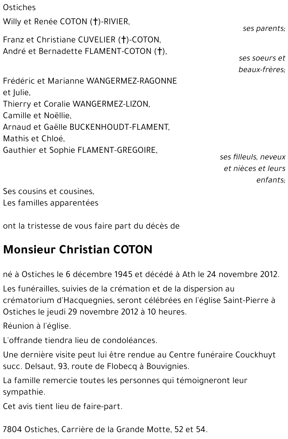 Christian COTON