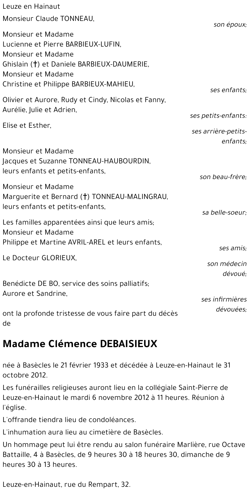 Clémence DEBAISIEUX