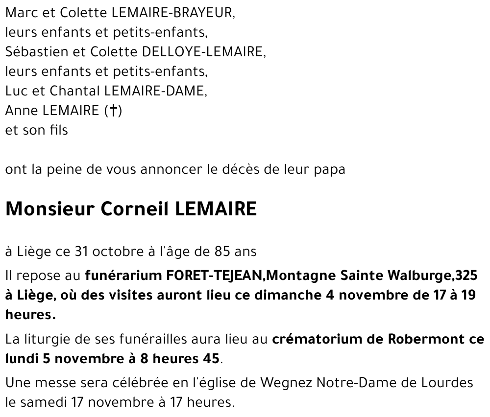 Corneil LEMAIRE