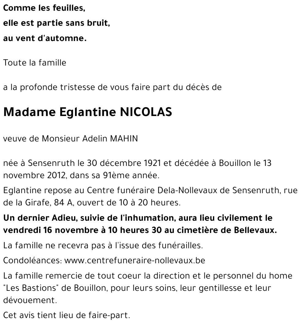 Eglantine NICOLAS