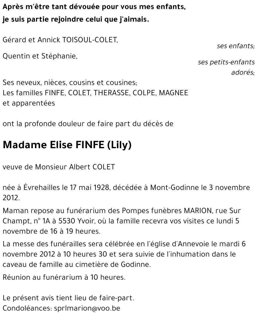 Elise FINFE