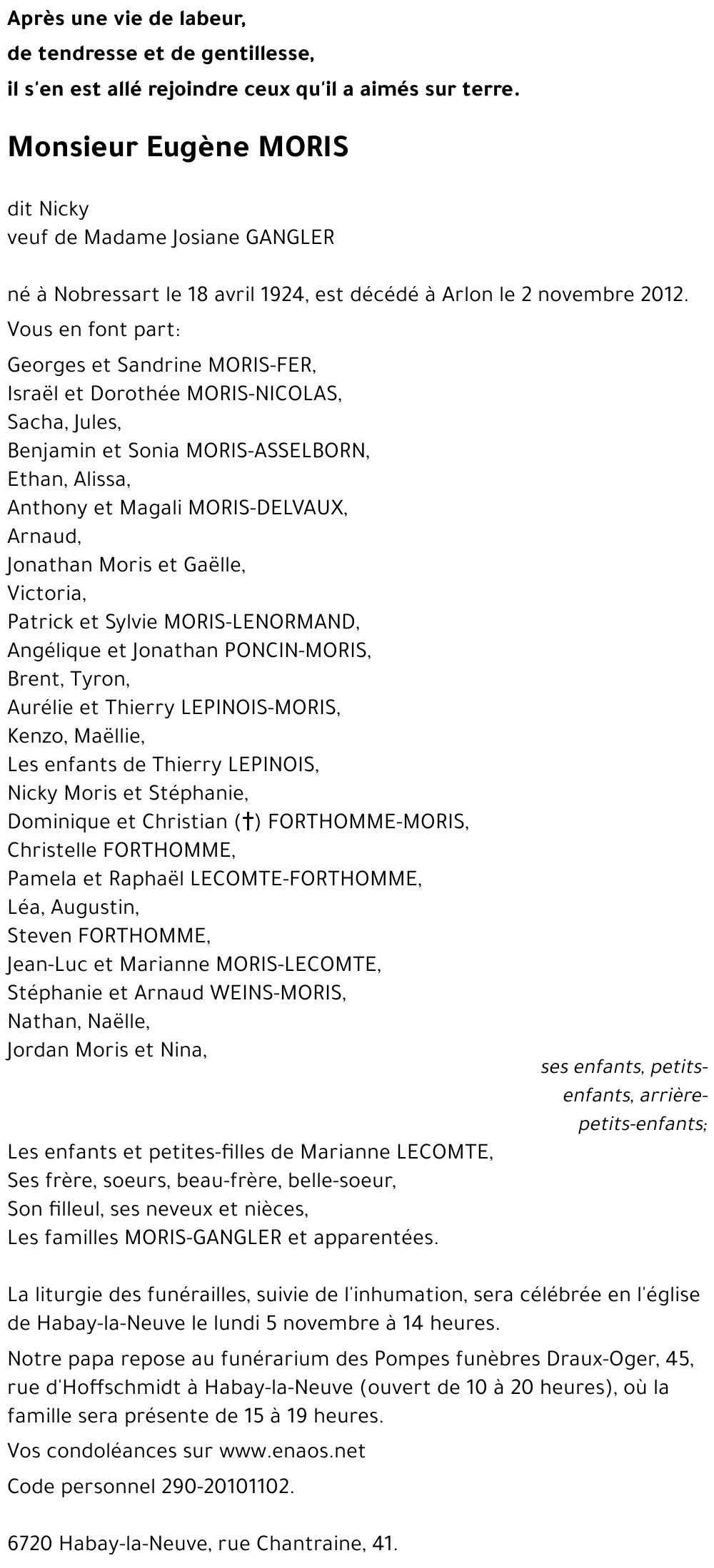 Eugène MORIS