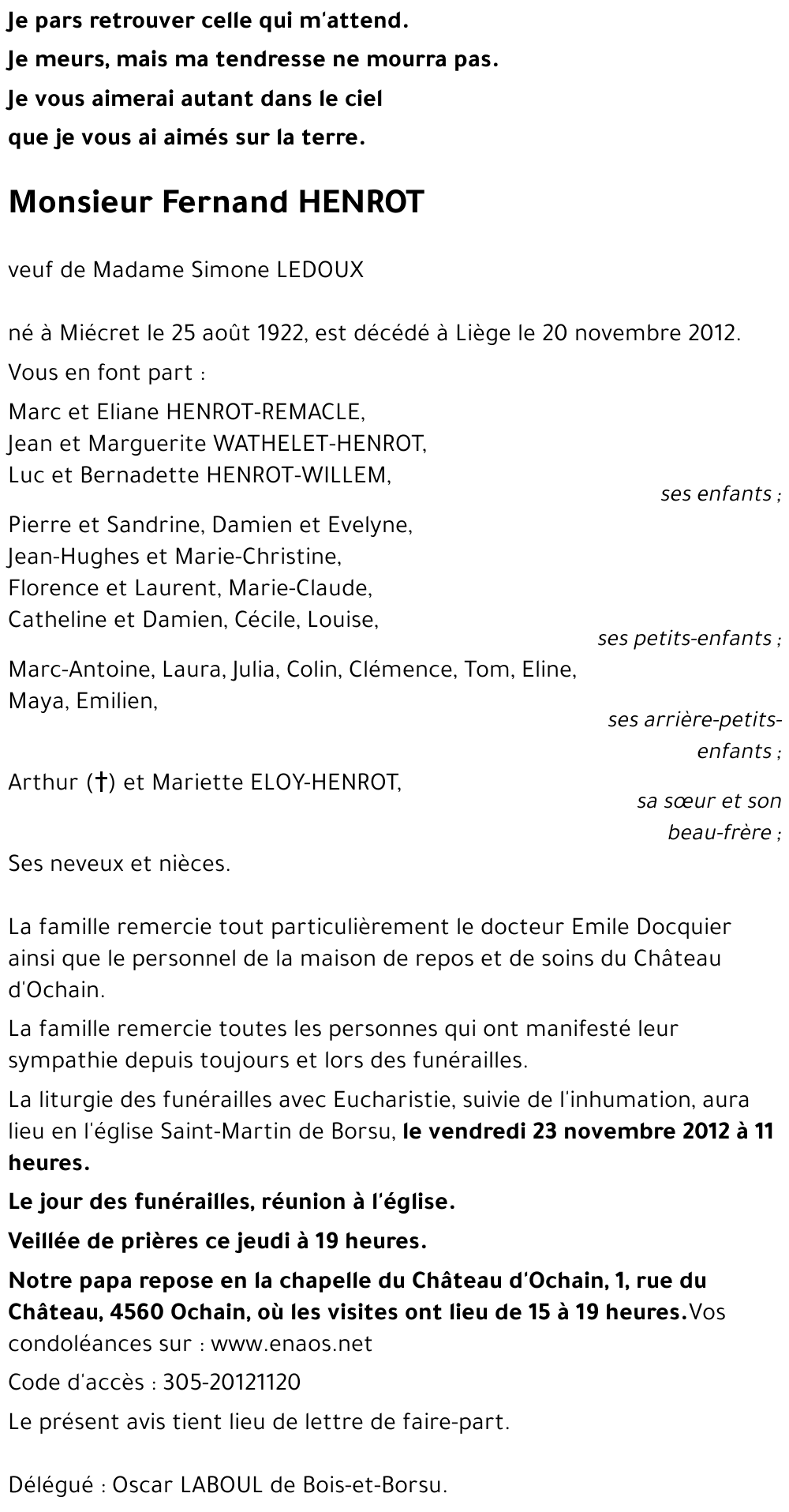 Fernand HENROT