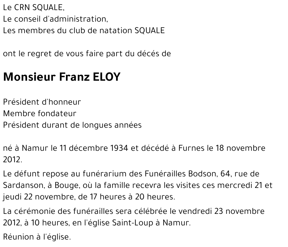 Franz ELOY