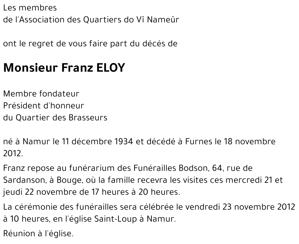 Franz ELOY