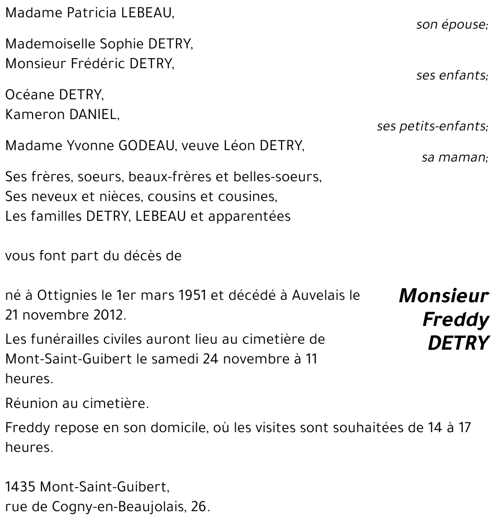 Freddy DETRY