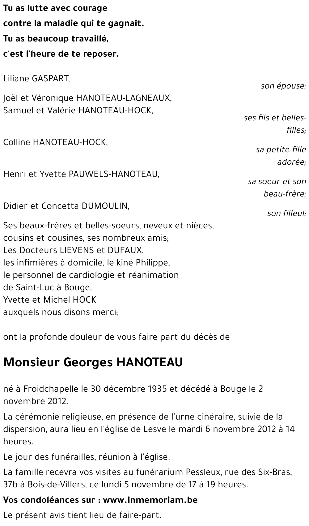 Georges HANOTEAU