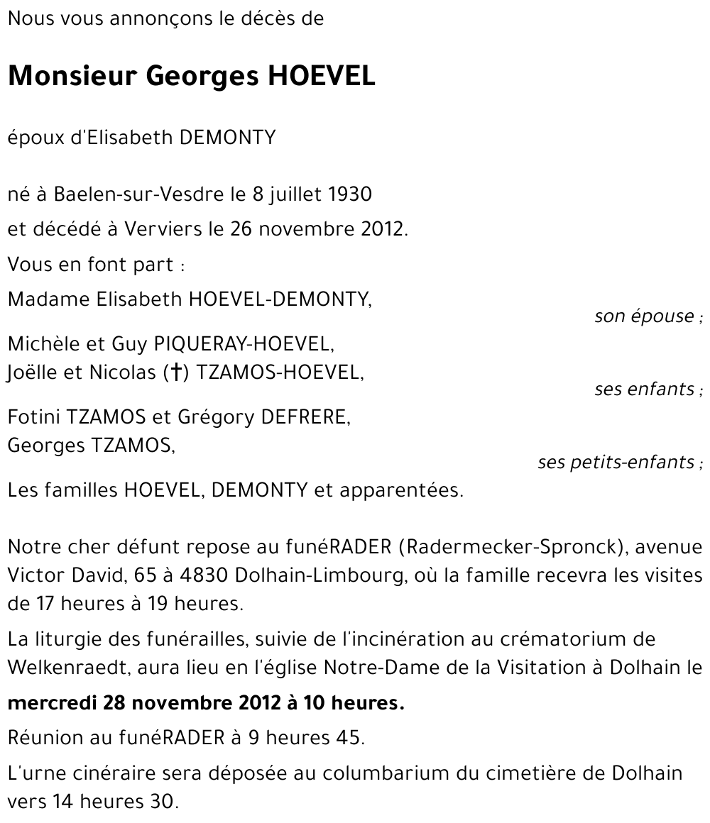 Georges HOEVEL