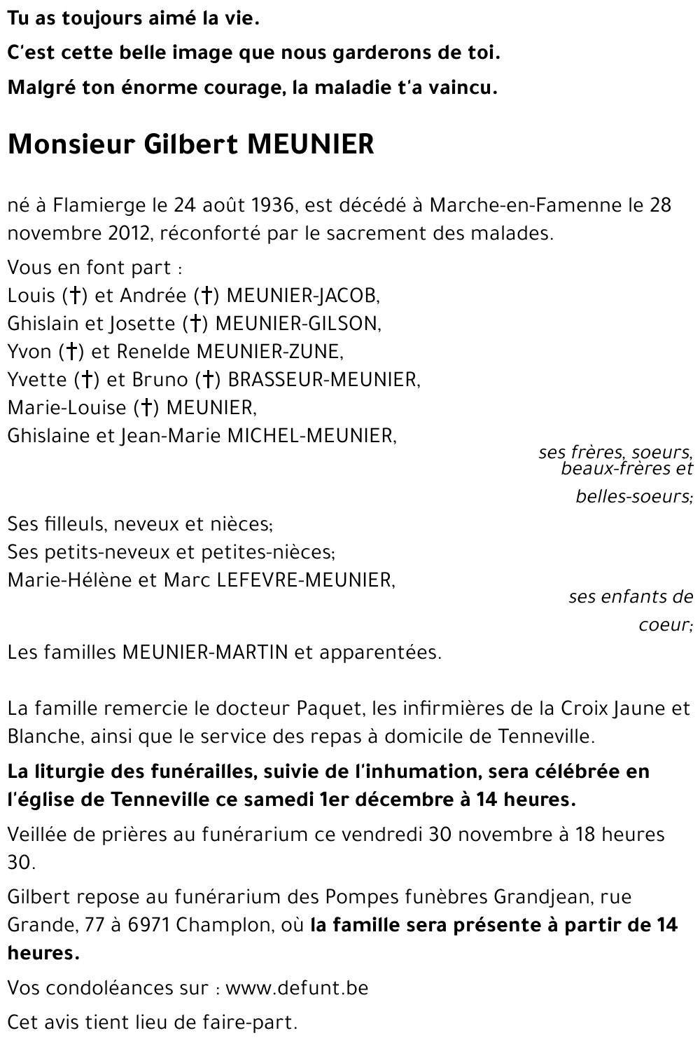 Gilbert MEUNIER