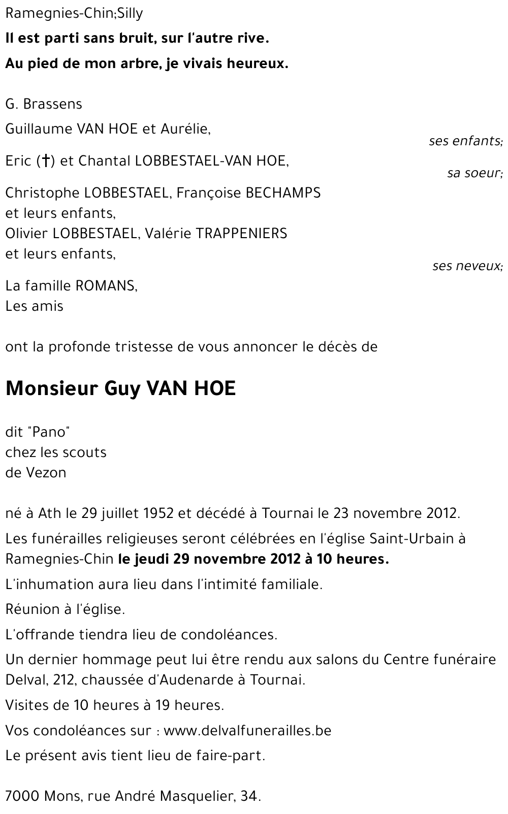 Guy VAN HOE