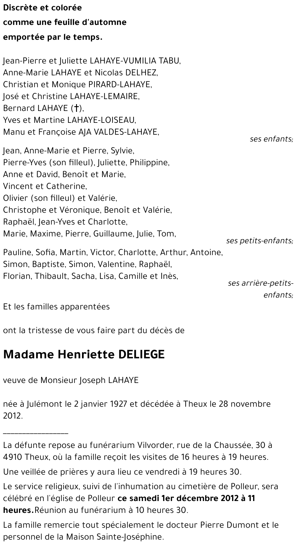 Henriette DELIEGE