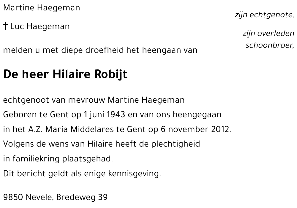 Hilaire Robijt