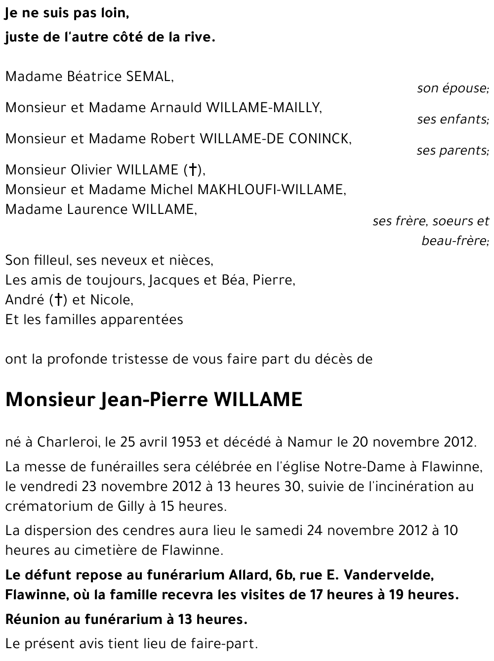 Jean-Pierre WILLAME