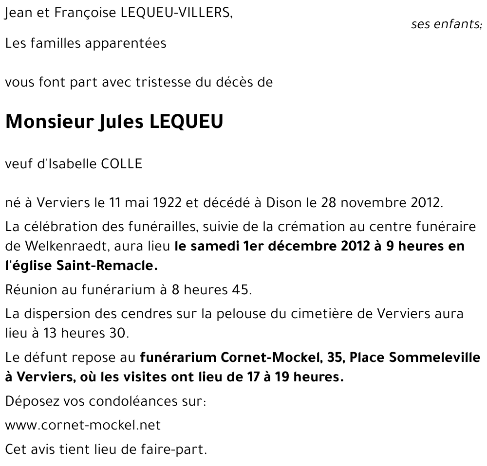 Jules LEQUEU
