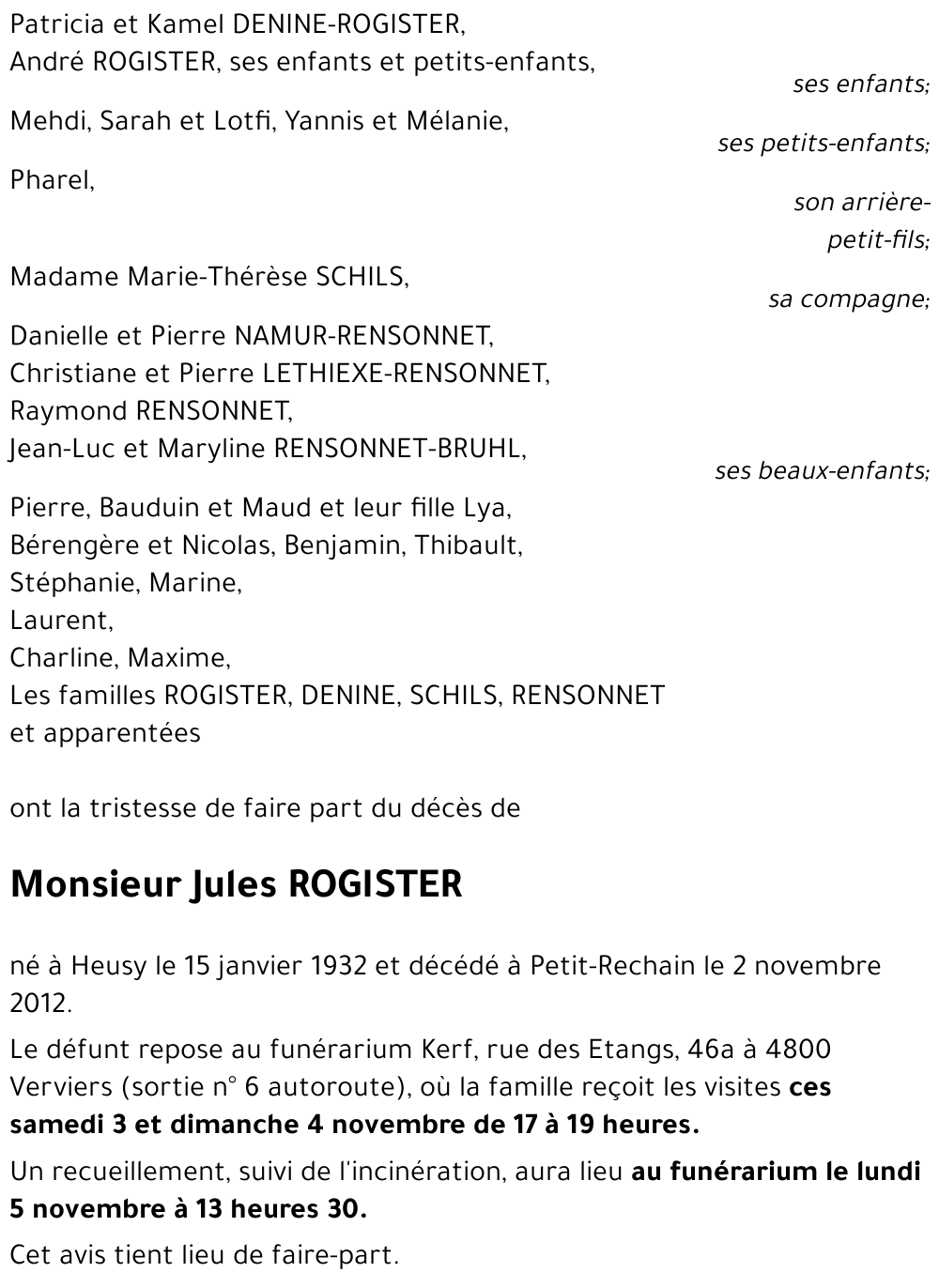 Jules ROGISTER