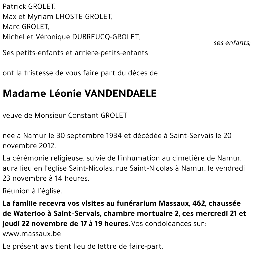 Léonie VANDENDAELE