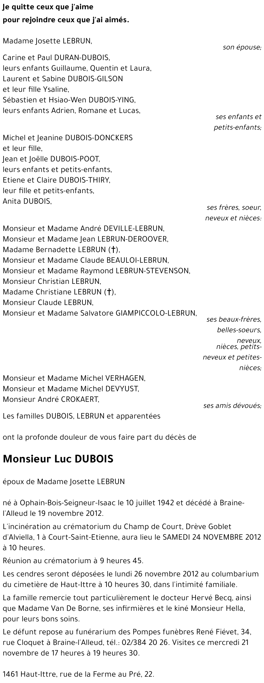 Luc DUBOIS