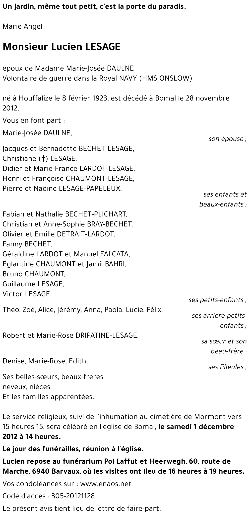 Lucien LESAGE