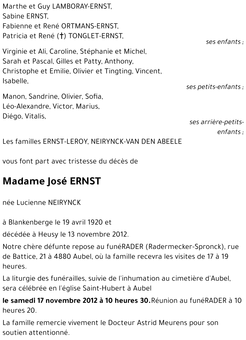 Lucienne NEIRYNCK