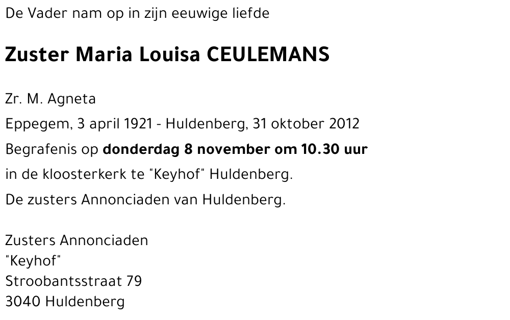 Maria Louisa CEULEMANS