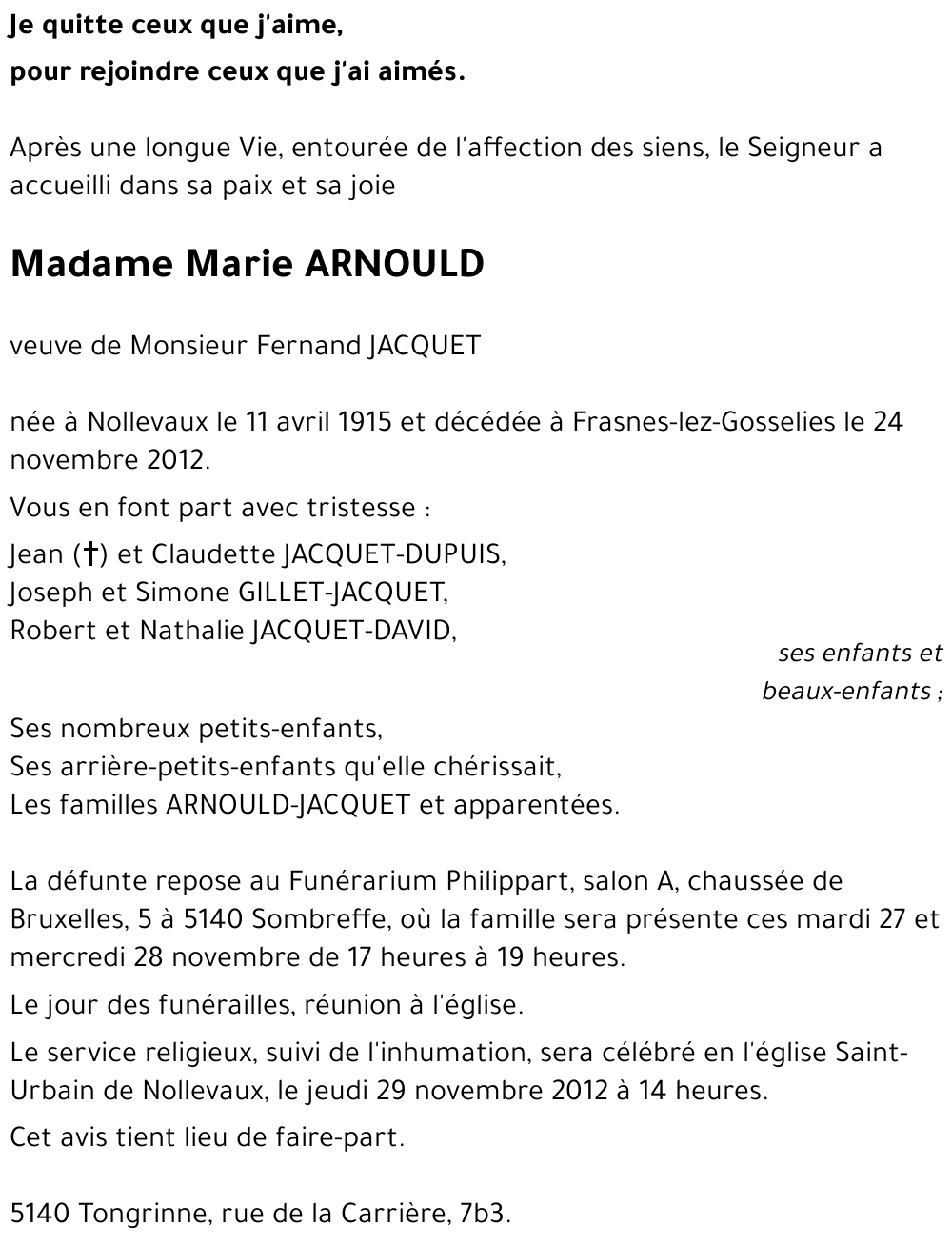 Marie ARNOULD