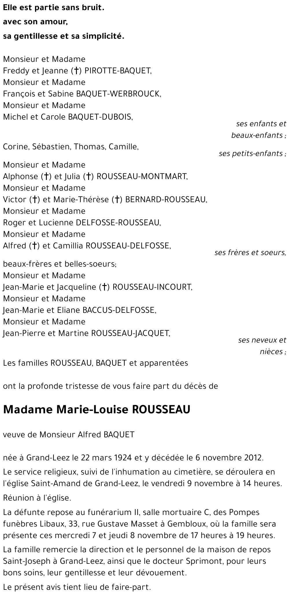 Marie-Louise ROUSSEAU