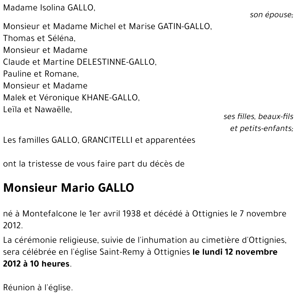 Mario GALLO