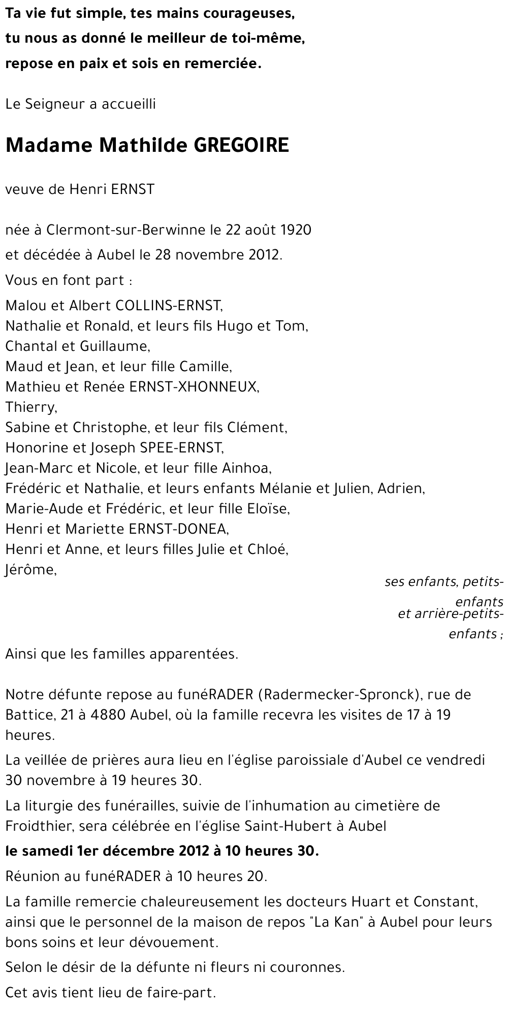 Mathilde GREGOIRE