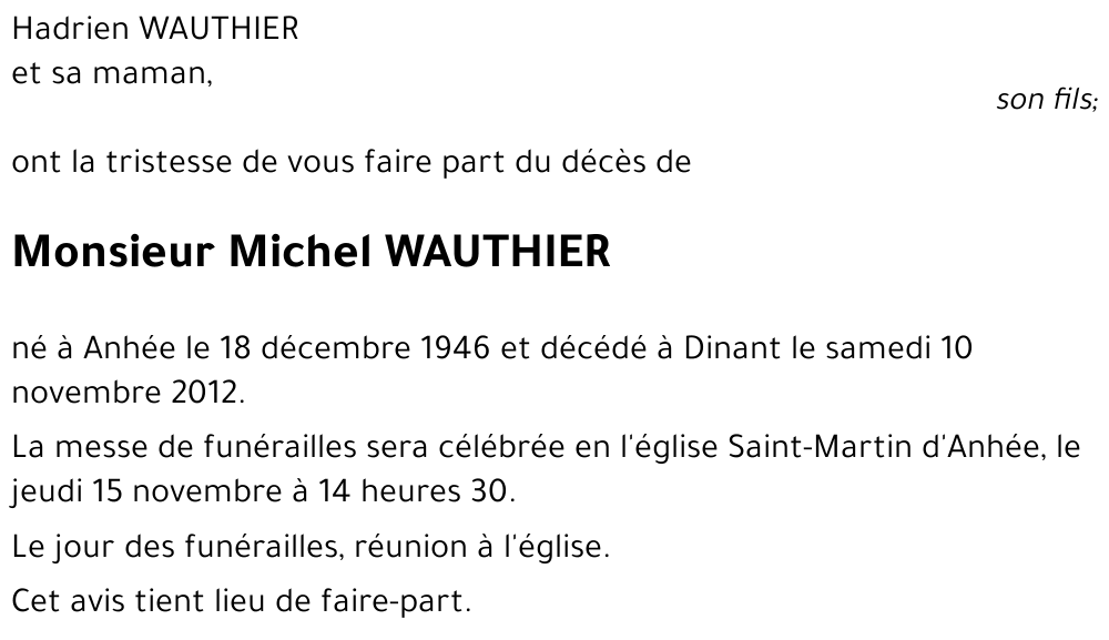 Michel WAUTHIER